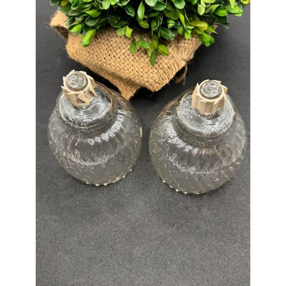 Home Interiors Diamond Optic Peg Votive Candle Holders 1214 BL Set of 2 - Picture 3 of 14